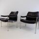 Lot de 2 fauteuils en cuir Röder Söhne by Miller Borgsen