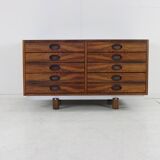 Beautiful italian design secretary desk by Frattini for Bernini