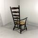 Rustic brutalist high ladder back arm chair 1960’s