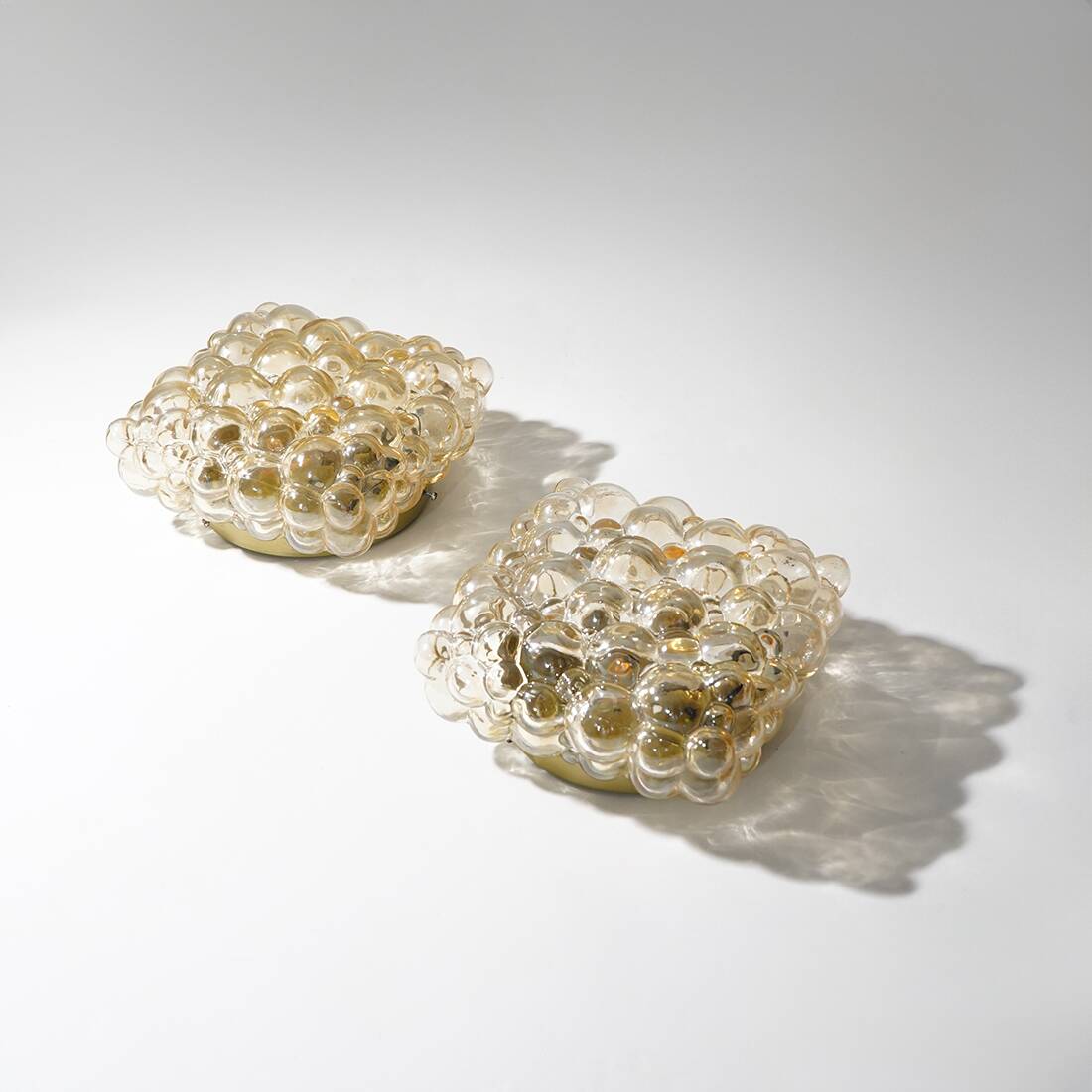 Pair of ceiling lamps by Helena Tynell for Limburg, 1970s