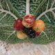 Cabbage leaf slushie dish