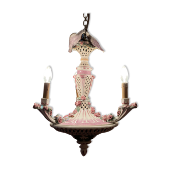 Lustre en faïence de Desvres
