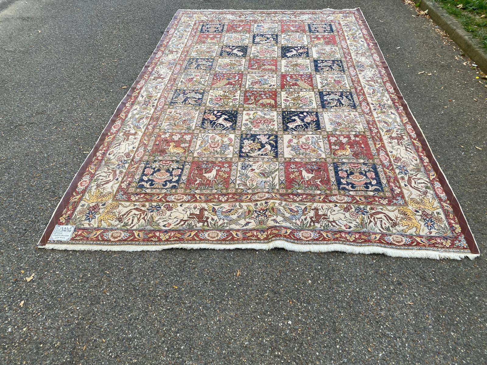 Authentic Persian Bakhtiar Saman Carpet Handwoven 318x198 cm 100% Wool
