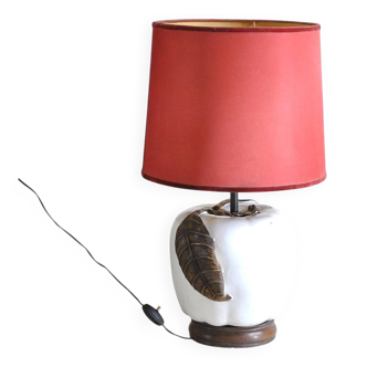 Glazed ceramic table lamp, 1960s