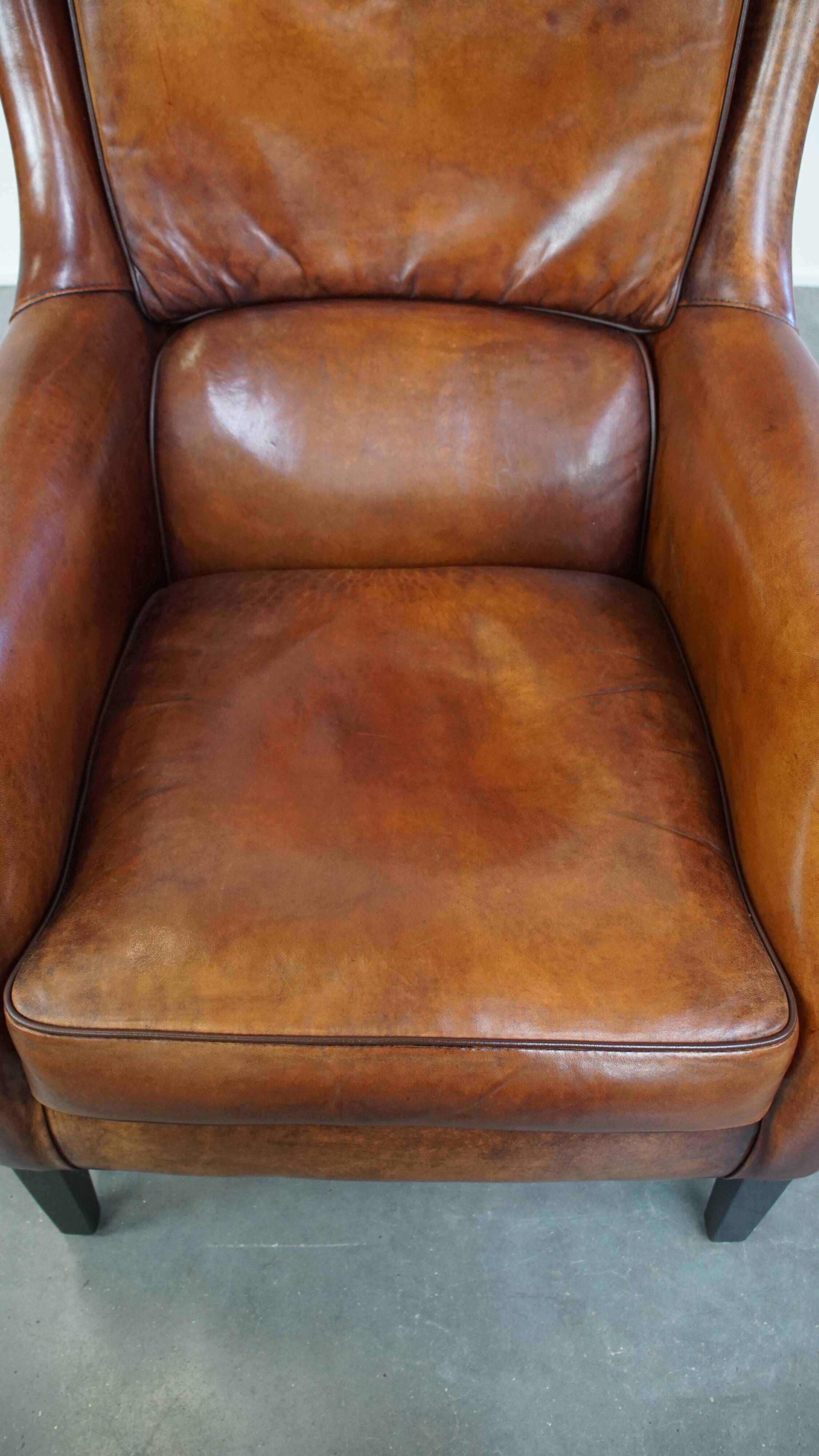 Fauteuil en cuir de mouton