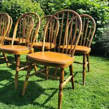 Set of 8 Baumann bistro chairs