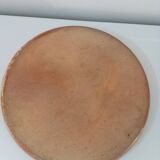 Round enameled stoneware dish