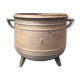 Cast-foot and cast-iron cauldron
