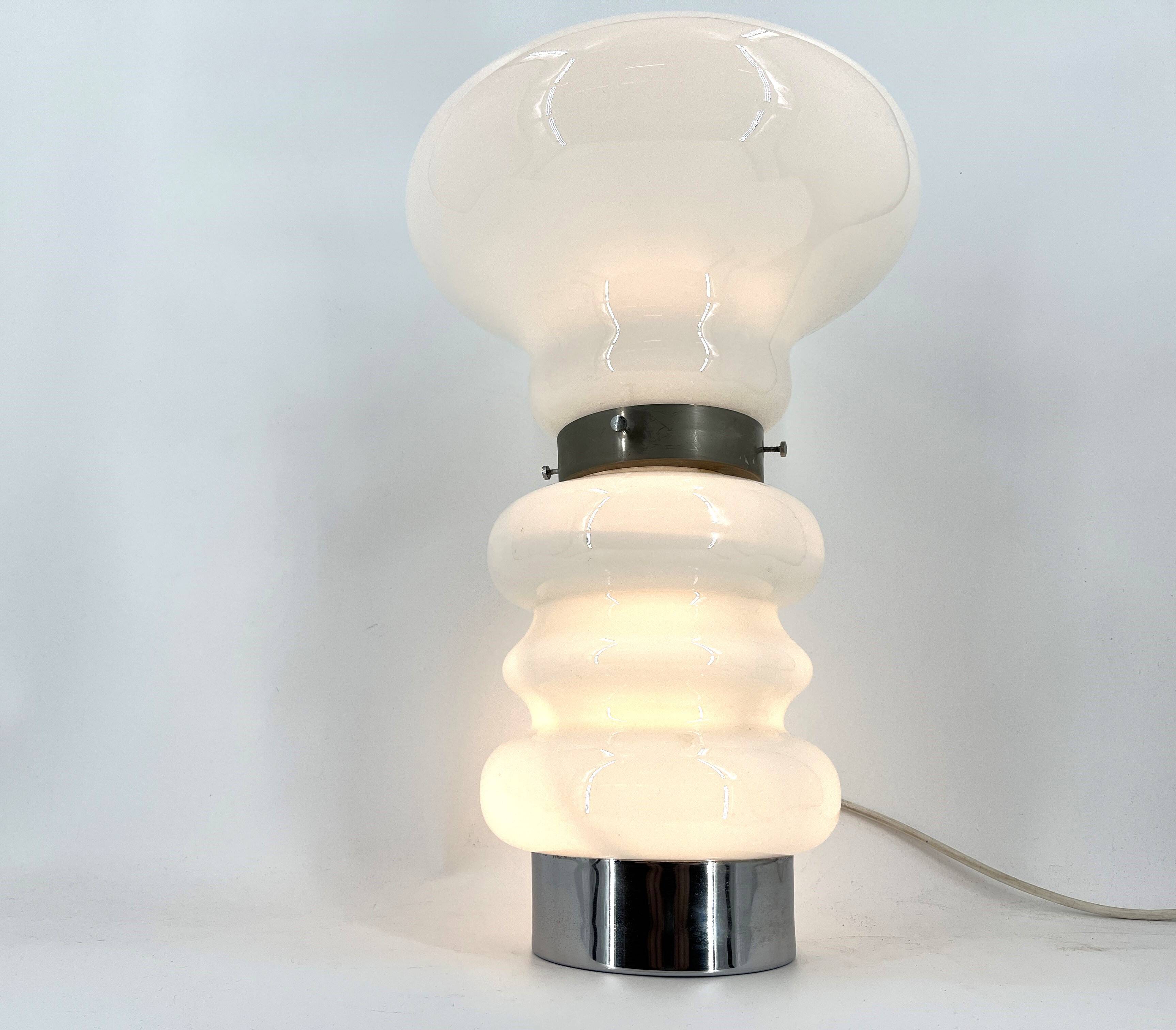 Vintage murano glass table lamp, 1960s