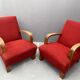 Paire de fauteuils ART DÉCO en bois courbé, années 1930