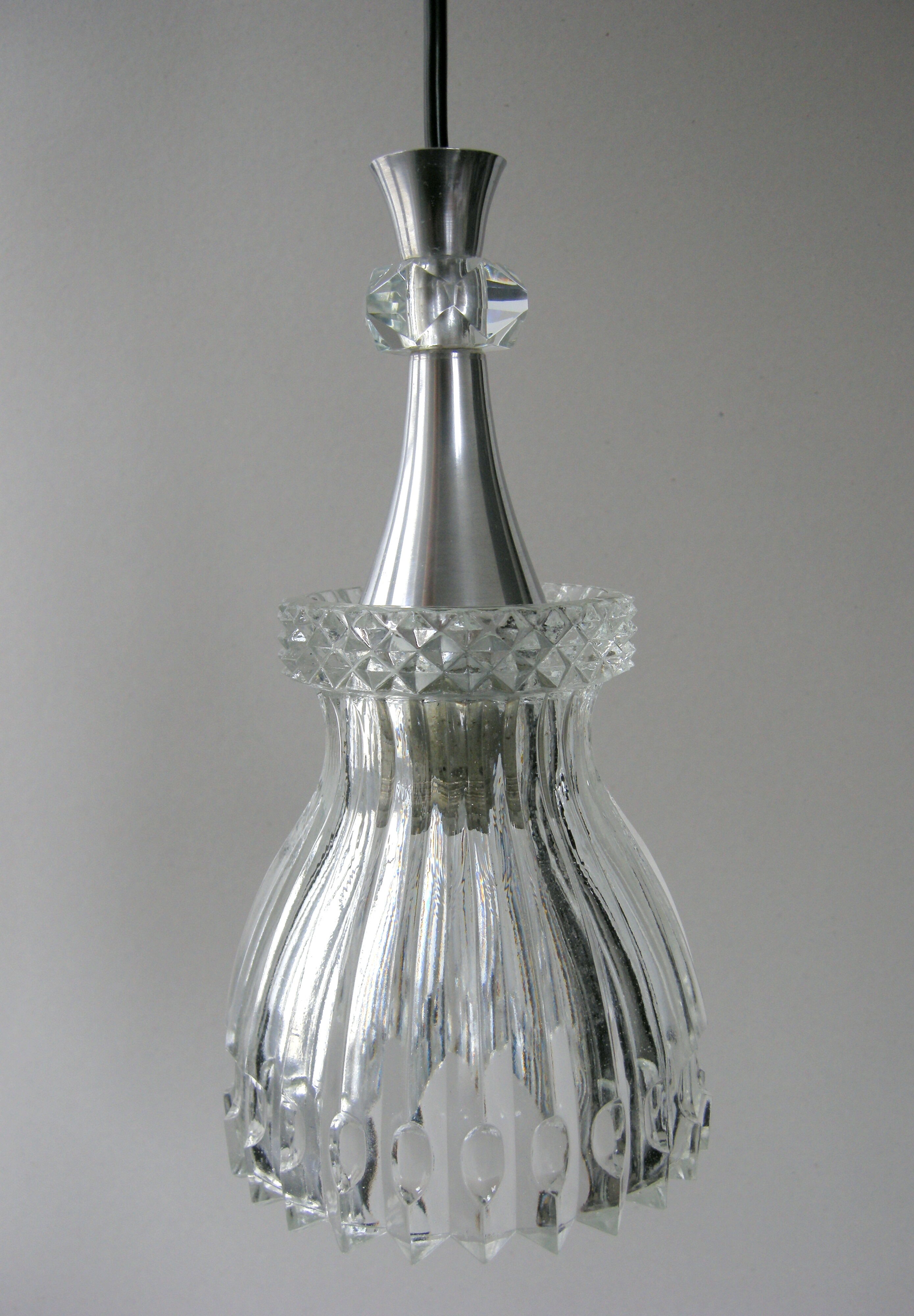 Suspension vintage 1960 verre