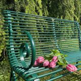Arras 2-seater bench - Dark Green