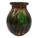 old Vallauris ceramic vase ceramist Calvas Blanchon h 19 cm