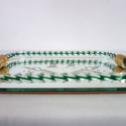 Venetian service plate, Murano 1950 twisted glass