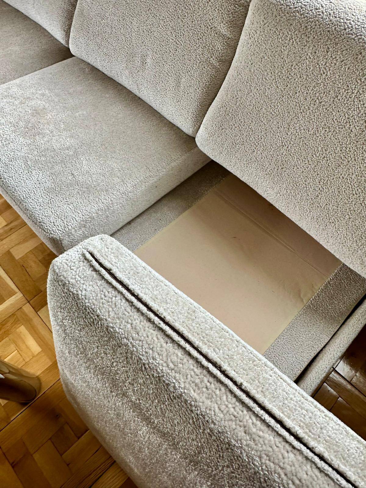 Sofa set + 2 Jacques Charpentier armchairs