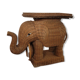 End of sofa in the shape of an elephant in rattan in the taste of Viva Del Sud 1970