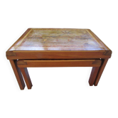 Paire de tables gigognes marquetées, Art déco