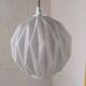Vintage origami glass globe pendant light