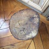 Brutalist log stool