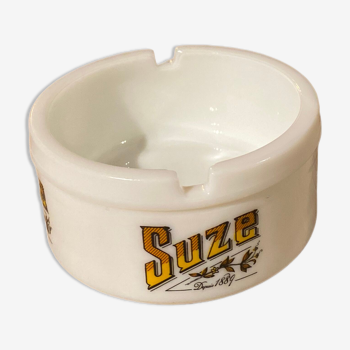 Vintage white Suze ashtray