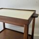 Mid Century Vintage Teak Drinks Trolley Bar Cart Removable Trays 1960s