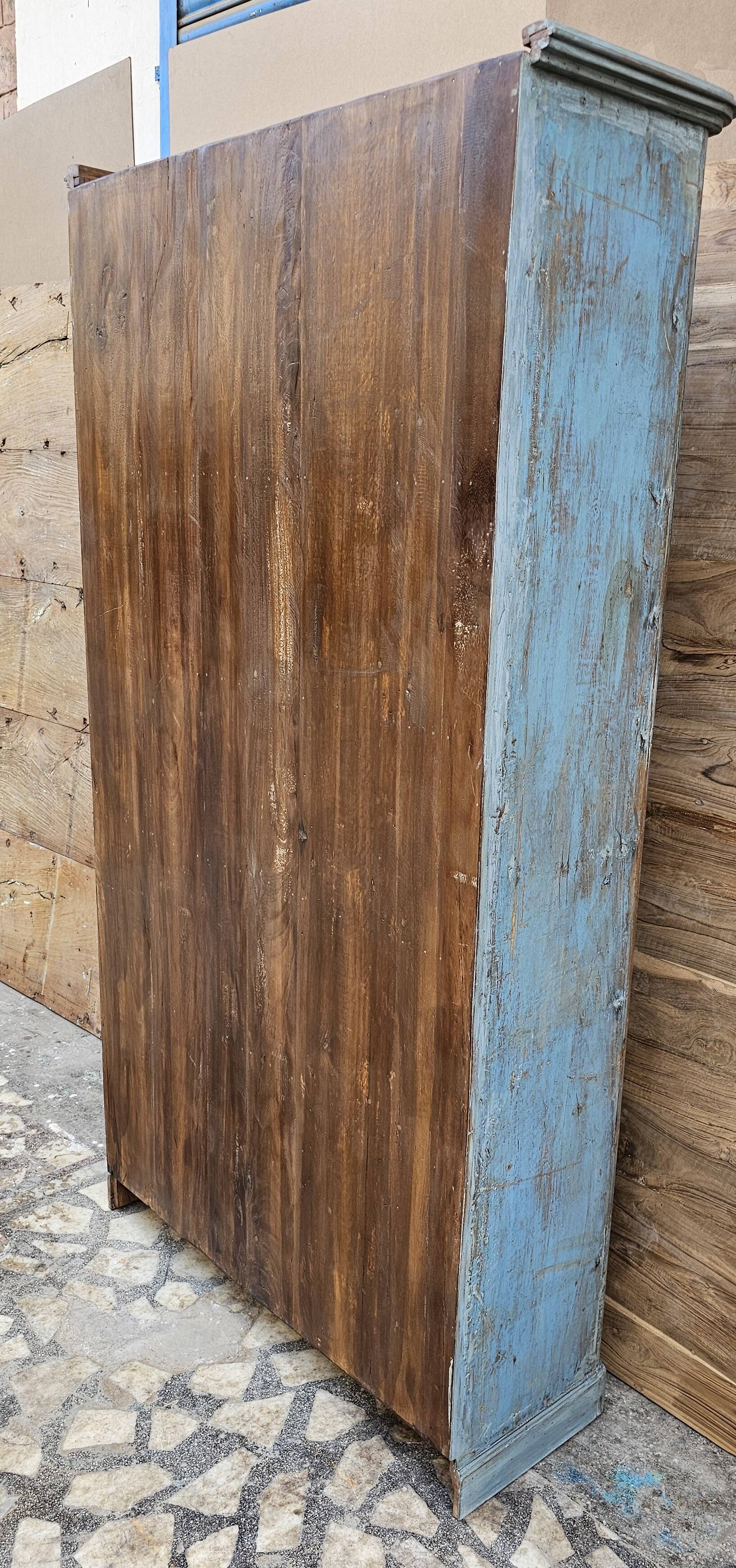 Antique Art Deco Burmese teak cabinet