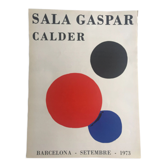 Original poster by alexander calder, sala gaspar ii, 1973