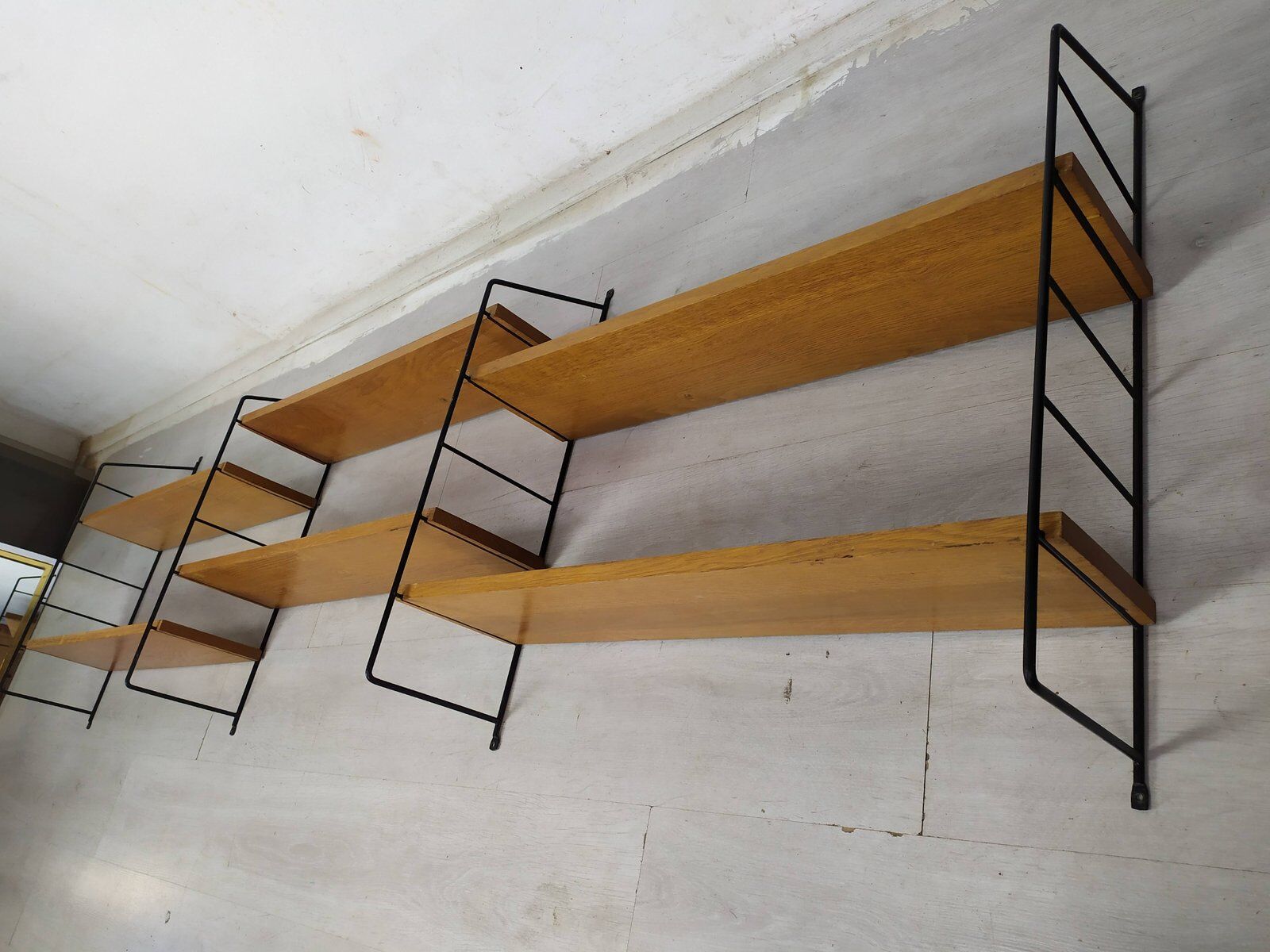 Vintage String wall shelf, 1950s