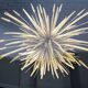 Mid century Coco Chanel gilt oval glass and brass table sheaf of wheat