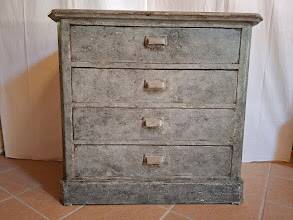 Antique chest of drawers with antique patina