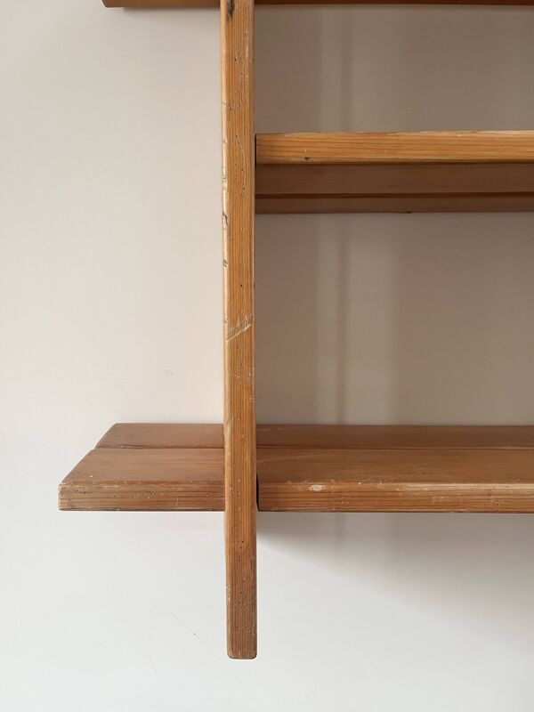 Étagère bibliothèque maison regain années 1970