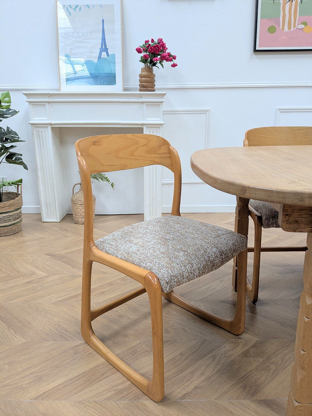 Set of 4 Baumann Sleigh Chairs