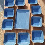 Asian set of platter and ten ramekins