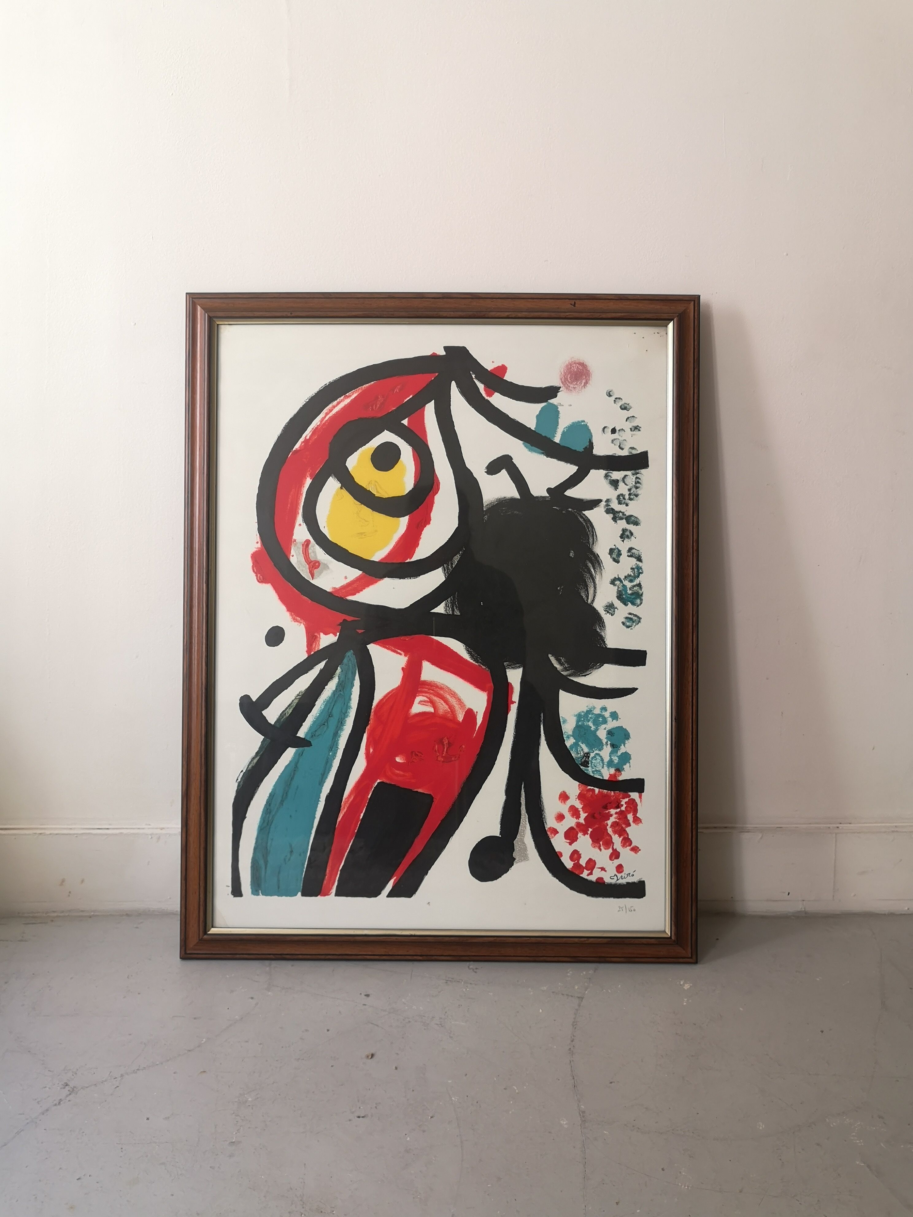 lithograph of execution of Miro, 25/150 copies, FIAC 1995