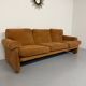 Three-seater alcantara canapé design by Tobia Scarpa for BB ITALIA vintage.