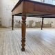 Grande table de ferme XL chêne « carrée » conférence 1950