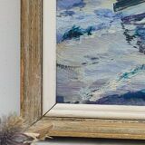 Oil on panel "sailboats"