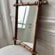 Wooden barber mirror style bamboo years 1920-1930 53 x 67 cm