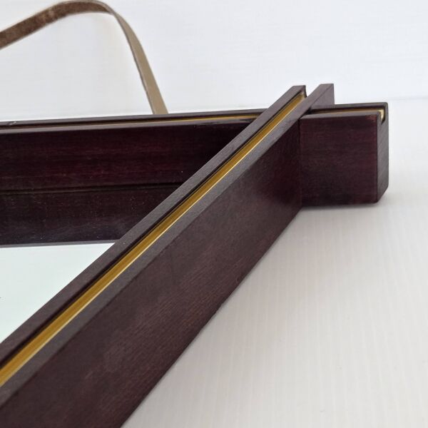 Miroir vintage en palissandre 1960