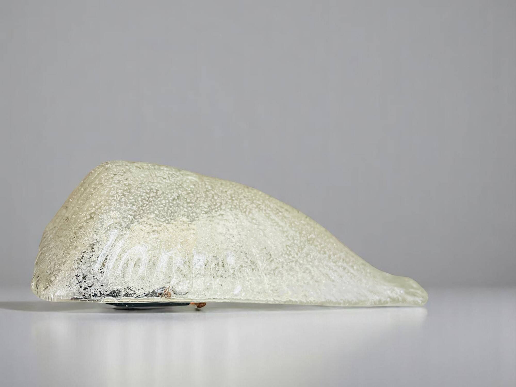 Murano type glass clear wall sconce ligh