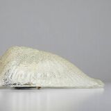 Murano type glass clear wall sconce ligh