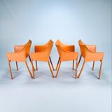 Set of 4 Dr. No chairs by Philippe Starck for Kartell, 1990s
