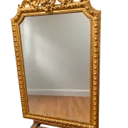 Large antique gilded mirror in Louis XV style