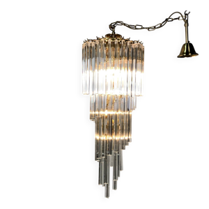 lustre cascade en verre