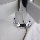 Pair of vintage Italian chrome and glass wall lights, 1960s Sciolari.