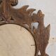 Antique Italian Polychrome Carved Wooden Mirror