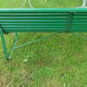 GARDEN BENCH WITH WOODEN SLATS IRON FOOT