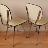 Pair of chairs in formica 1960