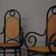 Chairs in bent beech and vienna straw, 1980