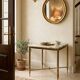 1960s brass and marble side table